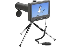 Levenhuk Blaze D500 Digitales LCD-Spektiv mit 20-50-Facher Vergrößerung, Integrierter 14 Mpx Kamera und Fernbedienung für Hochwertige Bilder