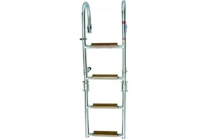 PIMAR marine equipment Scaletta pieghevole 4 gradini inox aisi 316 con corrimano barca