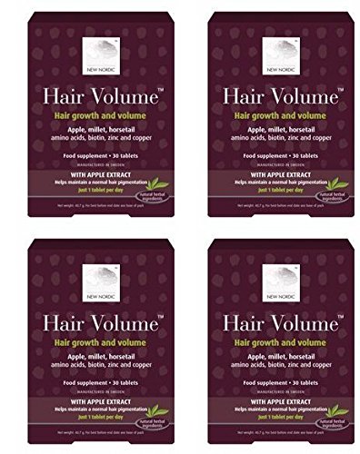 (4 PACK) - New Nordic Hair Volume Hair Tablet Supplement | 90s | 4 PACK - SUP...