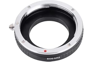 Tangxi M42-Kameraobjektivadapter aus Aluminium, manueller Fokus und Blendenobjektivadapter für EF/EF-S-Mount-Objektiv für M42-Mount-Kamera