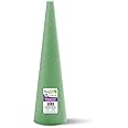 FloraCraft Styrofoam Shrink Wrapped Cone, 18 by 5-Inch, Green