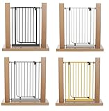 Impag Türschutzgitter Treppenschutzgitter 73 - 142 cm selbstschließend - zum Klemmen - ohne Bohren EasyStep HIGH + 30