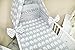 5-Piece Baby Bed Linen Set with Cot Bumper, Bed Sheets and Canopy 100 x 135 cm Full-Fabric Canopy Elephant Grey
