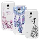 Menge: 3* Schutzhülle für Samsung Galaxy S5 Mini (4,5 Zoll) 2014