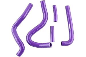 Silikon kylvätska slangkit, kompatibel med Kawasaki KX250 KX125, motorcykel kylrör ersättning för 1994-2002 KX 250 KX 125 mod