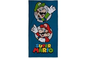 My sweety pop – Toalla de playa – Toalla de baño – Super Mario – Niño – 70 x 140 cm – 100% algodón – Idea de regalo