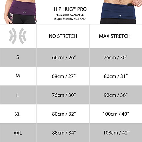 Limber Stretch Original HIP HUG PRO Hüftgürtel Fitneßgürtel Hüfttasche für Sport oder Reisen, jetzt auch in ÜBERGRÖßEN - 7
