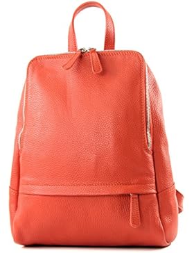 modamoda de - ital. Lederrucksack Damen Rucksack Rucksacktasche Citytasche Leder T138
