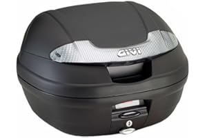 Givi E340NT Vision Tech Monolock Topcase avec une Plaque, Noir uni