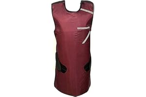 ANCIENTIMPEX Lead Apron 0.5mm Lead (pb) Equivalency Protection for Working with X-Ray Machine | Lead Apron with Robust Hanger for Hospitals, Labs, Nursing Homes, Etc. (Maroon)