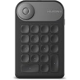 HUION Mini Keydial K20, Bluetooth 5.0 | Wireless Numeric Keypad with Dial and 18 Customizable Keys, Compatible Tablet, PC and