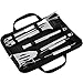 Produktbild Skysper BBQ Grillbesteck Set, Grill Camping Zubehör Aluminium Kochgeschirr mit Oxfordtasche BBQ 9-teilig für Outdoor Kochausrüstung