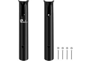 Croch Le support de canne à pêche avec tubes peut être installé sur le mur, sur le bateau, même sur la mallette de pêche pour les cannes à pêche ou d'autres cannes à pêche différentes