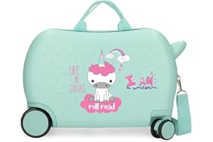 Roll Road I Am Unicorn Maleta Infantil Azul 45x31x20 cms Rígida ABS 24,6L 1,8 kgs 2 Ruedas Equipaje Mano