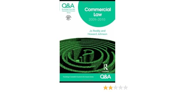 Qa Commercial Law 2009 2010 By Reddy Questions And Answers - 