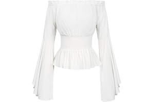 Belle Poque Gothic bluzka damska średniowieczna bluzka długie rękawy top BP468