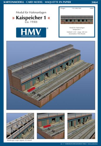 Preisvergleich Produktbild HMV 3464 Kartonmodell Hafenmodul - Kaispeicher 1