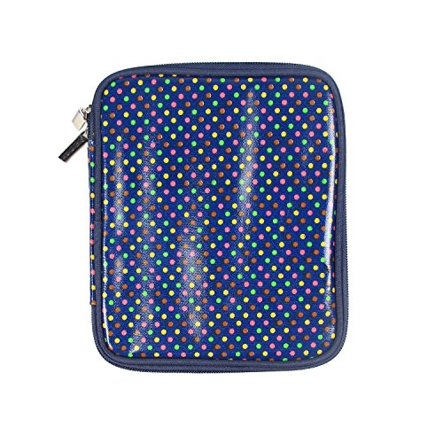 Damero Häkelnadeltasche Nähset bag für austauschbare Rundstricknadeln, Ergonomische Häkelhaken, Aluminium Häkelhaken, Strickzubehör und vieles mehr, – Bunte Punkte (kein Zubehör im Lieferumfang enthalten) - 8