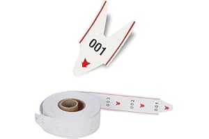 CYSSJF Rotolo Numeri Eliminacode 3 Cifre per Chiocciola (1 Rotolo, 000-999, 2000 Biglietti) | Gestione Coda: Prendi Numero & Dispensare Tickets | Per Negozo/Supermercato/Salumeria