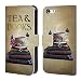 Produktbild Offizielle Brigid Ashwood Tee Und Bücher Vintage Romantik 2 Brieftasche Handyhülle aus Leder für Apple iPhone 5 / 5s / SE