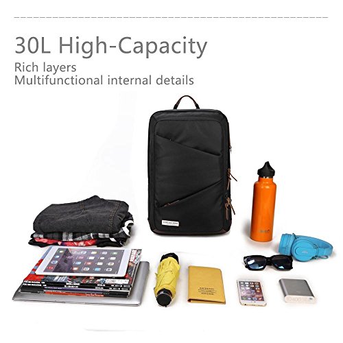 Zumit Anti Diebstahl Business Laptop Rucksack Wasserdicht Computer Notebook Tasche 14 zoll Stylisch Gepolstert Daypacks Damen Herren f  r Arbeit Schul