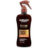 Babaria - Body Bronzer with SPF30 Sunscreen Spray | Tan Accelerator | Suitable for Sensitive Skin | Coral Friendly and Biodeg