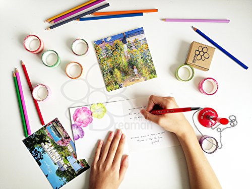 Dreaman - P  talos de Flores Adhesivos   Masking Tape   Pegatinas   Sticker 3D   Washi Tape   Cinta adhesiva   Etiqueta decorativa - Ideal para Decoraci  n   Creaci  n   Manualidad   Scrapbooking   DIY   Collage   Carta Postal   Tarjeta de cumplea  os   Regalo - Multicolor