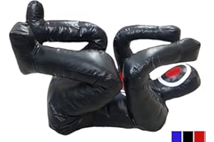 SHELLY SPORTS Shelly MMA Grappling Dummy - Self Defense Training Judo Punching Bag BJJ Wrestling Dummy - Sitting Defensive Position Brazilian JIU Jitsu Submission - Vinyl Fabric - 170cm UNFILLED