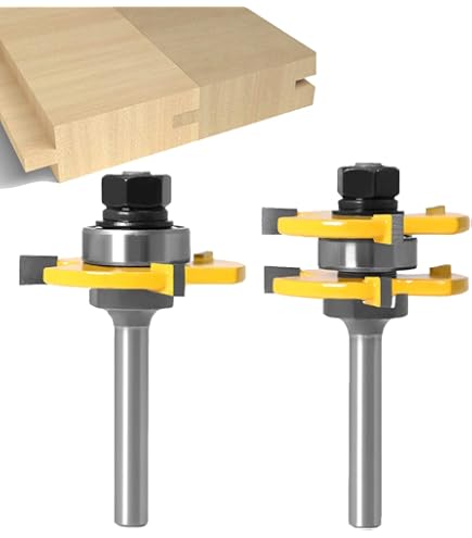 Nut Und Feder Fräser Set 2-teilig - 8mm Holzbearbeitung Fräser Für Profis