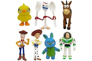FYDZBSL Toy Story Cake Toppers, 6PCS Toy Story Mini Figures Set Cake Decorazione PVC Action Figure Model Anime Figurines Statua per Bambini Compleanno Regali, Desktop Ornaments, Fan Collezione