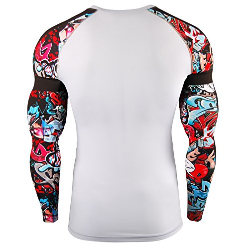 Zipravs Herren Compression-Shirt Langarm Kompressionshirt Cool Top - 3