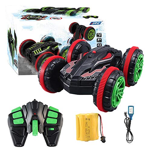 Preisvergleich Produktbild Ferngesteuerte Autos RC Car Fernsteuerungs auto Rennwagen Allradantrieb Fernbedienung Land und Wasser Stunt-Auto 1 / 24 Fernbedienung Auto 2,4 Ghz Land & Wasser 360 ° Spins Racing