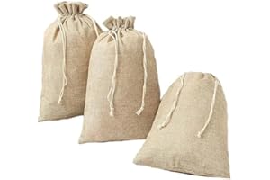 HERZWILD Sachets en toile de jute pour calendrier de l'Avent