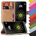 Produktbild EximMobile - Book Case Handyhülle für LG X Mach mit Kartenfächer | Schutzhülle aus Kunstleder | Handytasche als Flip Case | Cover in Schwarz | Handy Tasche | Etui Hülle Kunstledertasche