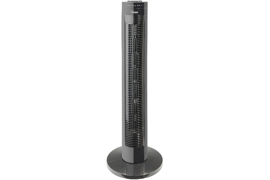 bimar Tower Fan 80 cm. Column Fan, Silent Fan, Intensity Adjustment Mode and Air Direction, Timer and Remote Control, Automatic Oscillation, Sleep Function