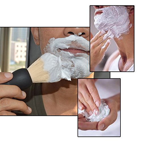 Anself Men's Bristle Shaving Hair Brush With Wood Handle Men Shaving Tool for Razor - Image 4