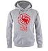 Produktbild Comedy Shirts - Game of Thrones - FIRE AND BLOOD - Herren Hoodie - Grau/Rot Gr. M