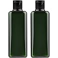 SYOSI Plastic Empty Bottles Squeeze Bottles with Flip Cap, Flip Cap Bottle for Shampoo, Lotions, Liquid Body Soap, Creams, Rectangle Pack of 2, 200ml