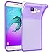 Produktbild Cadorabo Hülle für Samsung Galaxy A3 2016 (6) - Hülle in TRANSPARENT LILA – Handyhülle aus TPU Silikon im Ultra Slim 'AIR' Design - Silikonhülle Schutzhülle Soft Back Cover Case Bumper