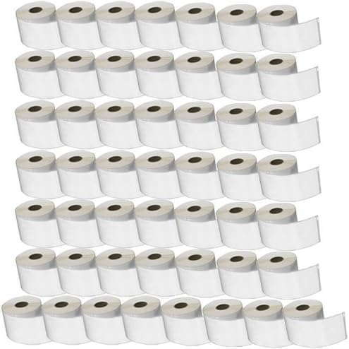 50x Compatible 99014 54mm x 101mm White Standard Address Labels for Dymo LabelWriter & Seiko Label Printers, 220 Labels per Roll