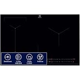 Electrolux HOB2HOOD Induction Hob, 4 Zones, 80 cm, Black | They adjust to the size of the pots, ensuring even and efficient h