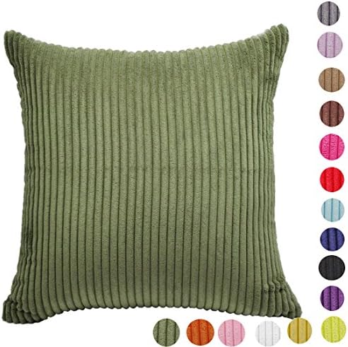 Corduroy Square?Home Decor Throw Sofa Car Cushion Cover Pillow Case,17 Colors 10 Size