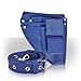 Roo Beauty Hairdressing Pouch, Scissor Holster with Belt, Hair Kit Accessories in Mini Blue