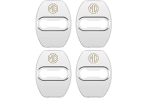 XLUCBS 4 Pezzi di Copertura per Serratura della portiera dell'auto, per MG ZS GS HS EZS MG5 MG GT MG6 MG7 Accessori Decorativi per coperture protettive in Acciaio Inossidabile