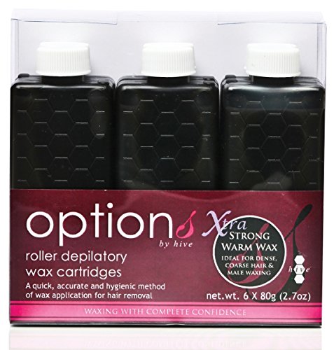 Hive 6pcs Refill Roller Depilatory Roll on Wax Cartridges Strong Warm Creme Wax 80g CODE: HOB6680