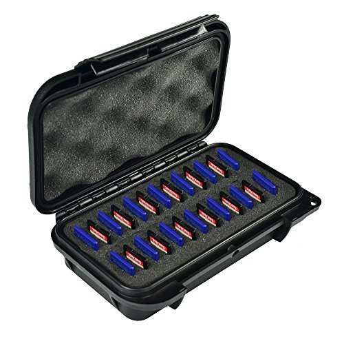 Elefant Fällen Wasserdicht SD Speicherkarte Schutzhülle Wassercontainer Micro Hard Case mit pre-cubed Schaumstoff für SD, Mini SD, Flash +
