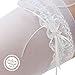Produktbild Unbekannt Strumpfband aus Spitze in Ivory m. Blauer Schleife - Gut Dehnbar - Hochzeit Brautaccessoire 80019
