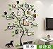 Produktbild Loterong Acrylrahmen Baum Foto Wall 3D Crystal Wall Sticker Zimmer Veranda Einrichtung Neuer Hintergrund, Dunkelgrau Zweige Grüne Blätter, In