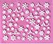 White Snowflake Winter Nail Stickers Art / Decals