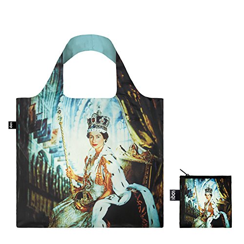 CECIL BEATON Queen Elizabeth II Bag: Gewicht 55 g, Größe 50 x 42 cm, Zip-Etui 11 x 11.5 cm, handle 27 cm, water resistant, made of polyester, OEKO-TEX certified, can carry up to 20 kg - 2